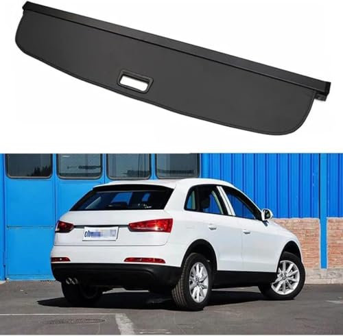 GuGuoZZ Auto Einziehbare Hintere Kofferraum Hutablage Für Audi Q3 2010-2019 Hintere Kofferraum Hutablage wasserdichte Schattenschutz