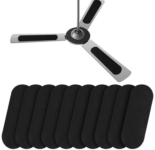 LINXIU 10 Pack Ceiling Fan Filters for Blades Coconut Carbon Air Filter Easily Stick Ceiling Fan Air Purifier Pads for Home Office Keep Air Fresh