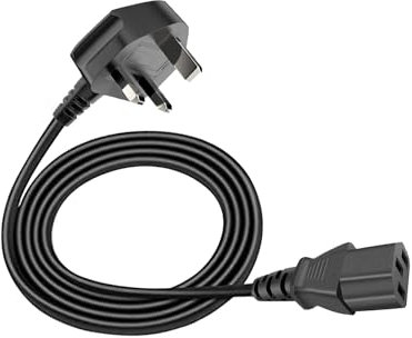 Power Cable Replacement for Dell OptiPlex 7050 7020 3060 7040 9010 990 980 9020 7010 790 780 9607040 9030 7070 7080 5060 5070 3050 3070 745 755 360 380 390 580 UK Mains 3pin AC Power Cord Lead Plug