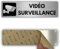 LEIASA | Panneau Adhésif Zone Sous Vidéosurveillance - 5x18 cm - Épaisseur 0,8 mm - Panneau Caméras de Sécurité - Signal Zone Surveillée - Signal Alarme Connectée - Autocollant 3M Caméra