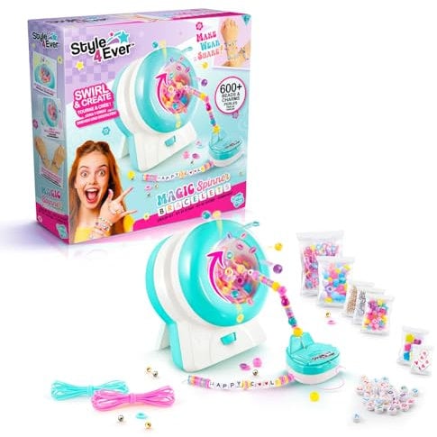 Canal Toys - Style 4 Ever - Machine Magique à Bracelets d'amitiés - Créer des Bracelets Personnalisés - Cadeau Enfant 6 Ans+ - Jouet Activité Manuelle - Loisir Créatif - +600 Accessoires - OFG 332