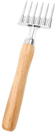 Mobestech Eispickel mit Holzgriff aus Aluminiumlegierung Vielseitiger Eiscrusher für Cocktails Bars und Küchen Ergonomisches Design für Müheloses Arbeiten