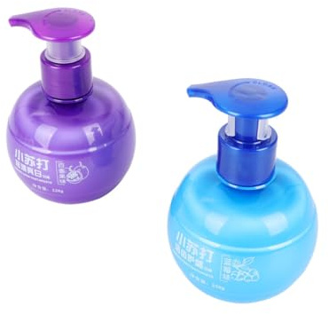 NOLITOY Baking Soda Toothpaste Press Bottle with Blueberry Passion Fruit Flavors Deep Enamel Stain Removal Fresh Breath Oral Care Gel for Teeth and Gum Protection