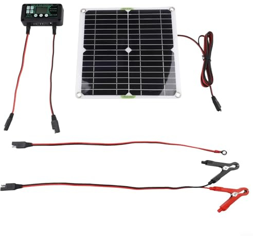 Chargeur de batterie solaire MPPT 12 V pour voitures, bateaux, camping-cars et motos avec technologie intelligente d'optimisation de la charge 20 W