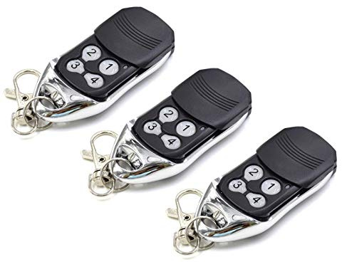 3 x Chamberlain 4330E, 4332E, 4333E, 4335E Compatible Télécommande, 4-canaux 433,92Mhz rolling code remplacement radio-commande. 3 télécommandes de remplacement de haute qualité pour le meilleur prix