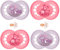 MAM Original LATEX Schnuller 16+ // Flowers & Friends // 4er Set // Girl Mix // inkl. 2 Sterilisiertrasportboxen