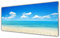 Tulup Impression sur Verre de 125x50 cm - Image - Tableau - Photo décorative panoramique - Paysage Mer Plage