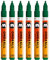 Molotow One4All 127HS Acryl Marker (2,0 mm Strichstärke, hochdeckend und permanent, UV-beständig, für fast alle Untergründe) 6 Stück Farbe 096 MISTER GREEN