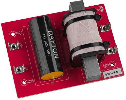 Dayton Audio High Pass Speaker Crossover 12 dB/Octave, 8 Ohm