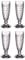 Villeroy & Boch Boston Champagne Glasses Set of 4, 145 ml, Champagne Flutes with Facet Pattern, Crystal Glass for Champagne and Sparkling Wine, Dishwasher Safe, Clear