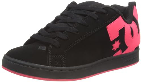 DC Shoes Damen Court Graffik W Skate-Schuh, Black/Hot Pink Off, 41 EU