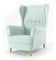 Sofini Ohrensessel Milo! Sessel für Wohnzimmer & Esszimmer! Skandinawisch, Relaxsessel aus Webstoff, Best Sessel! (Beauty 5)