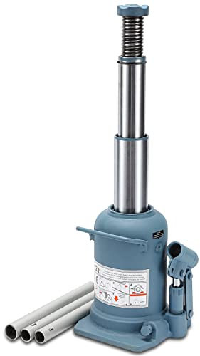 BAOSHISHAN 12 Tonnen High Lift Flaschenwagenheber 23,5 cm bis 59 cm Hubbereich Heavy Duty Doppel Ram Hydraulischer LKW Wagenheber geschweißter Wagenheber