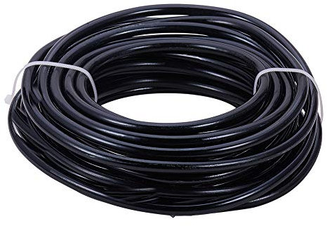 BENECREAT 3 Gauge (6 mm) Aluminiumdraht Schwarz 23 Fuß (7 m) Biegbarer Metallskulpturdraht für die Herstellung von Schmuckstücken mit Blumenmodellen und Perlenschmuck