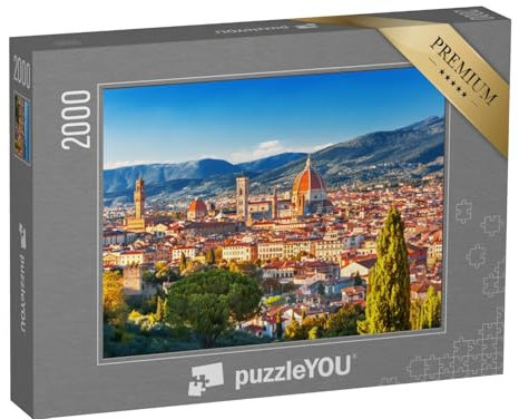 puzzleYOU: Puzzle 2000 Teile „Blick auf Florenz, Italien“ – aus der Puzzle-Kollektion Florenz