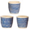 Sass & Belle Blue Mini Cement Planters - Set Of 3