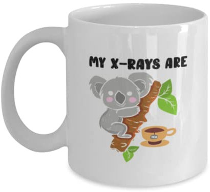 Taza de café divertida My XRays Are Koala Teas