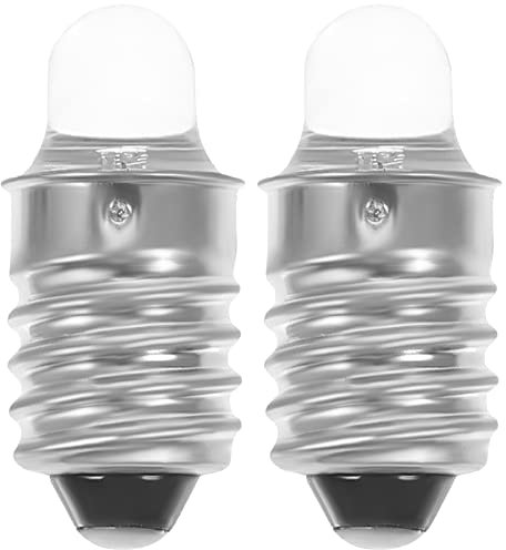 OSALADI 2 Stücke Led Taschenlampe Birnen Ersatz 3 V E10 Basis Led Taschenlampe Taschenlampe Miniatur Schraubsockel Taschenlampe Für Taschenlampe Taschenlampen Lampe