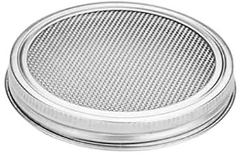 Sprouting Lids Seed Sprouter Stainless Steel Sprouting Jar Lids Stands Germinator Mesh Filter for Mason Jars Canning Jars for Making Seed Sprouts, Alfalfa Bean (1pc 70mm)