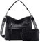 VASCHY Handtasche Damen, Vegan Große Hobo Bags Frauen Tote Bag Brieftaschen-Set Slouchy Umhängetasche Geldbörse Schwarz