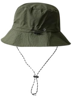 BUDUBIBI Verstellbarer Regenhut Damen Wasserdicht, Fischerhut Damen Anglerhut Herren Bucket Hat, Sommerhut Sonnenhut Faltbar Tragbar Outdoor Wanderhut (DE/NL/SE/PL, Numerisch, 55, 58, Armeegrün)