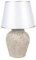 Clayre & Eef Tischlampe Ø 35x59 cm Grau Terrakotta Schreibtischlampe