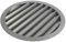 Rejilla de Ventilación Exterior de Aluminio para Extractor de baño, Cocina, Garaje, Pared | Rejilla Redonda con mosquitera metálica, Color Resistente a Rayos UV (Gris, 250mm)