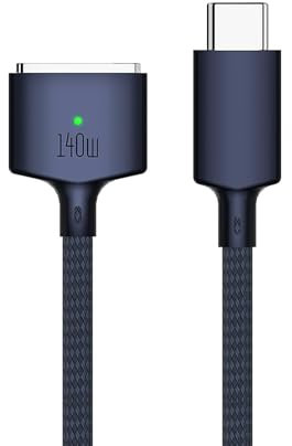 USB C to Mag-Safe 3 Charging Cable, Fast Charging Cable USB C for Magsafe 3 Cable 140W PD Compatible with MacBook Pro 14/16 and MacBook Air M2