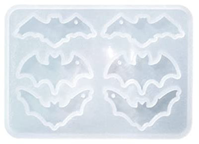 Ldabrye Silikonformen für Kunstharz, Kürbis, Fledermaus, Ornament, kleine Silikonform, Anhänger, Ohrringe, Schmuck, Epoxidharz, Guss, Schmuckherstellung, Schmuck, Handwerk, Gießform für Geschenk,