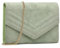 Miss Lulu Damen Clutch Elegante Abendtasche Umschlag Umhängetasche Crossbody mit Kette für Hochzeit Party Abschlussball
