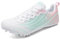 ZHENSI Zapatillas De Atletismo con Clavos para Mujer Zapatillas para Correr Carreras Saltos Atletismo,Rosado,38 EU