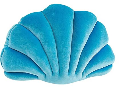 Kuntesetty Muschel Dekorative Kissenhülle Kissen Auto Dekokissen Dekoration für Couch Stuhl Lovely, Blau