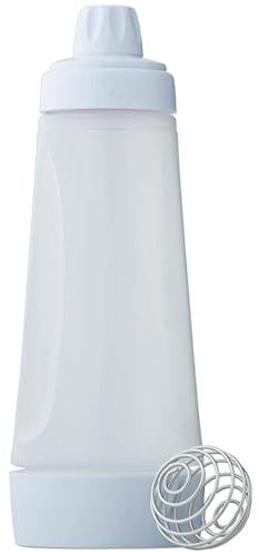 Hbbgdiy Pancake Batter Dispenser Bottle, Lightweight Plastic Pancake Mix Squeeze Bottle with Measurement Scale for Cupcakes, Muffins & Waffles