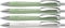 Schneider 132664 Slider Rave XB Kugelschreiber (Limitierte Sonderedition, 3x organic green, 1x silver grey, Made in Germany) 4 Stück, Schreibfarbe: blau