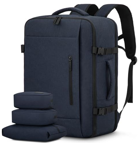 LOVEVOOK Handgepäck Rucksack 45x36x20 für Easyjet, Reiserucksack Herren Damen Flugzeug Klein Tasche Koffer, 15,6 Zoll Laptop Backpack Carry On Luggage Cabin Bag Kofferrucksack für Reise, Dunkelblau