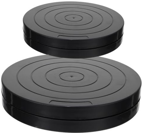 OSALADI 2stücke Drehteller Für Töpferscheiben Werkbank Für Kunststofftöpferei Und Tonskulpturen Rotationale Basis Funktion