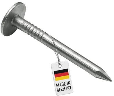 NIMA PARTS Dachpappennägel 2,5x 25 mm – DIN 1160 B (100 Stück) | feuerverzinkte Dachpappstifte – Made in Germany