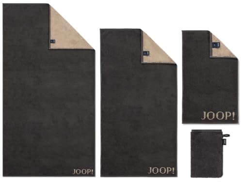 Joop! Handtücher Classic Doubleface 1720 73 Schiefer Einfarbig Unifarben Frottee Logo Weich Zeitlos Schlicht invertiert, Größe:Handtuch 50x100 cm