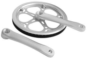 Helilyco Klapprad-Kurbelgarnitur, 52T mit Schutzscheibe, 170 mm, quadratisch, konisch, Tretlager, kompatibles Kettenblatt-Set für einzelne Multi-Speed-Fahrräder