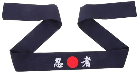 Generisch Japanisches Koch Karate Stirnband aus Baumwolle Verstellbar und Bequem Stilvolles Haaraccessoire für Männer bei Kostüm und Sportveranstaltungen