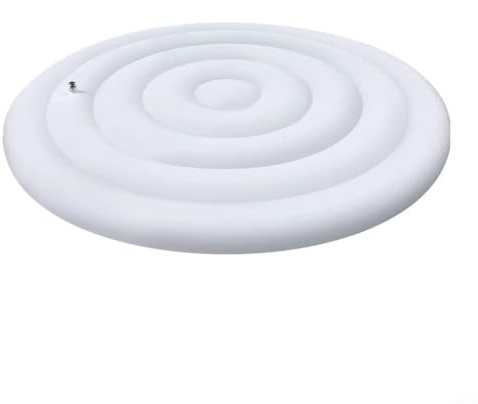 Tidgel 1 housse gonflable ronde en PVC de 145 cm, isolation contre la poussière, pour extérieur, spa, économie d'énergie, blanc