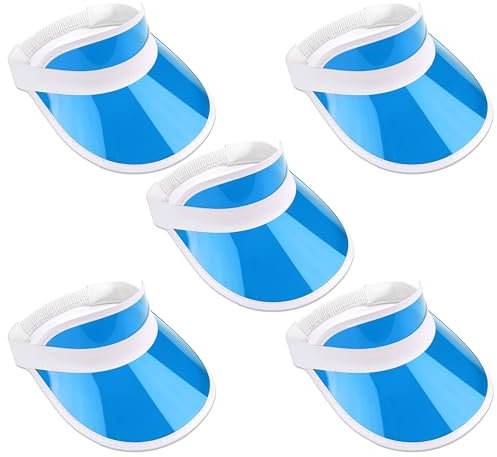 The Glowhouse - Pack of 5 Sunvisors - Premium Quality Sun Visors (Blue)