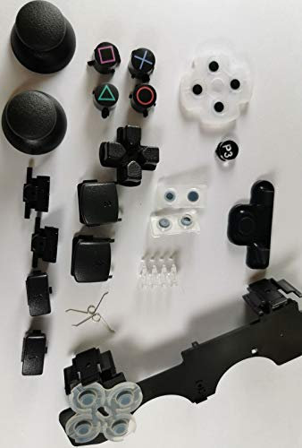 Button Tasten Set komplett kompatibel für PS2 / PS3 Controller schwarz