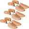 TecTake 800593-3 Pairs Lotus Wood Shoe Trees, Aid for Tight Spots, Universal Use for Women's and Men's Shoes - Different Sizes (UK 8-9/EU 42-43 | 403010)