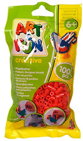 Simba Art and Fun 1.000 Bügelperlen im Beutel rot