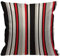 HGOD DESIGNS Kissenbezug Streifen Abstrakt Geometrisch Retro Gestreift Linien Schwarz Weiß Und Rot Kissenhülle Haus Dekorativ Jungen/Mädchen Wohnzimmer Schlafzimmer Sofa Stuhl Kissenbezüge 45X45cm