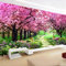 Martin Kench 5D Diamond Painting, Kirschbaum Kirschblüte Landschaft, Full Bohrer Diamant Set Zeichnung Großer DIY Stickerei Wohnung Dekoration (100 x 45 cm)