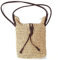 Cotton Trader Summer Beach Shoulder Bag, Light Woven Straw Cross-body, Phone, Travel Handbag for Women & Everyday Use - Natural