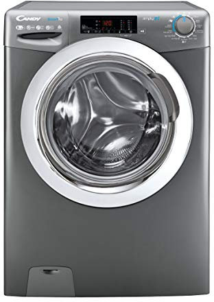 Candy Smart Pro CSOW2853TWCGE Freestanding Washer Dryer, WiFi Connected, 8 kg/5 kg Load, 1200 rpm, Graphite