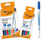 BIC Velleda, rotuladores de pizarra blanca, punta fina, ideal para los niños, colores surtidos, set de 12
